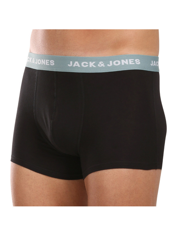 Jack & Jones Sada sedmi - pánské boxerky Jack and Jones černé