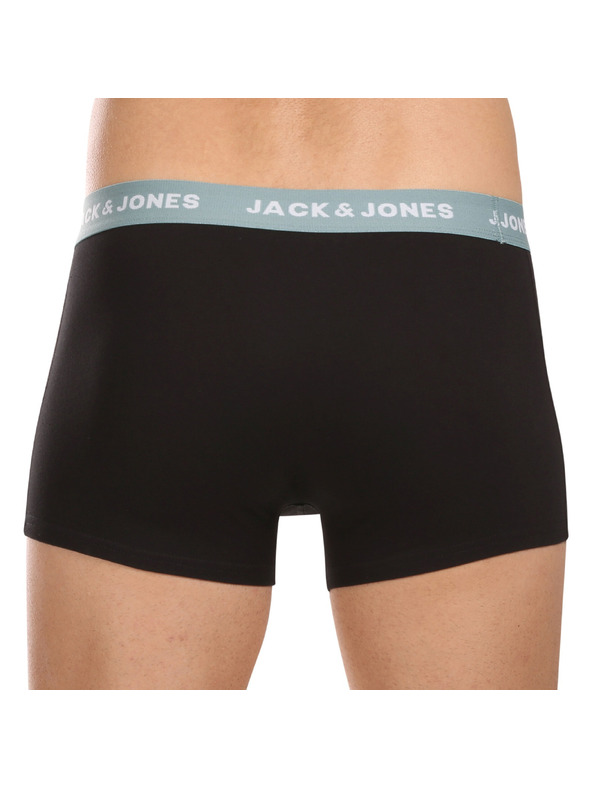 Jack & Jones Sada sedmi - pánské boxerky Jack and Jones černé