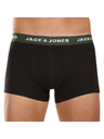 Jack & Jones Sada sedmi - pánské boxerky Jack and Jones černé