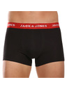 Jack & Jones Sada sedmi - pánské boxerky Jack and Jones černé