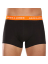 Jack & Jones Sada sedmi - pánské boxerky Jack and Jones černé
