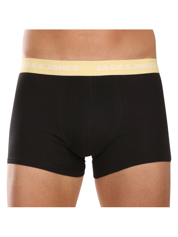 Jack & Jones Sada sedmi - pánské boxerky Jack and Jones černé