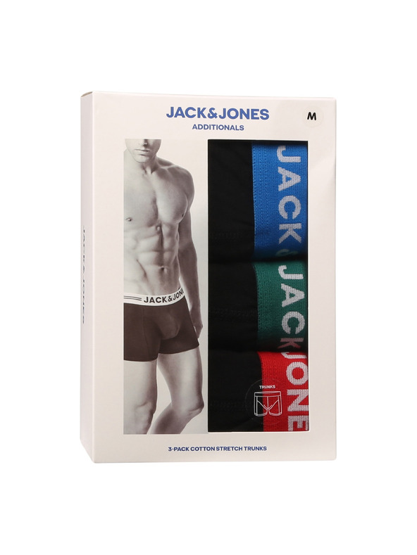 Jack & Jones Sada tří - pánské boxerky Jack and Jones černé