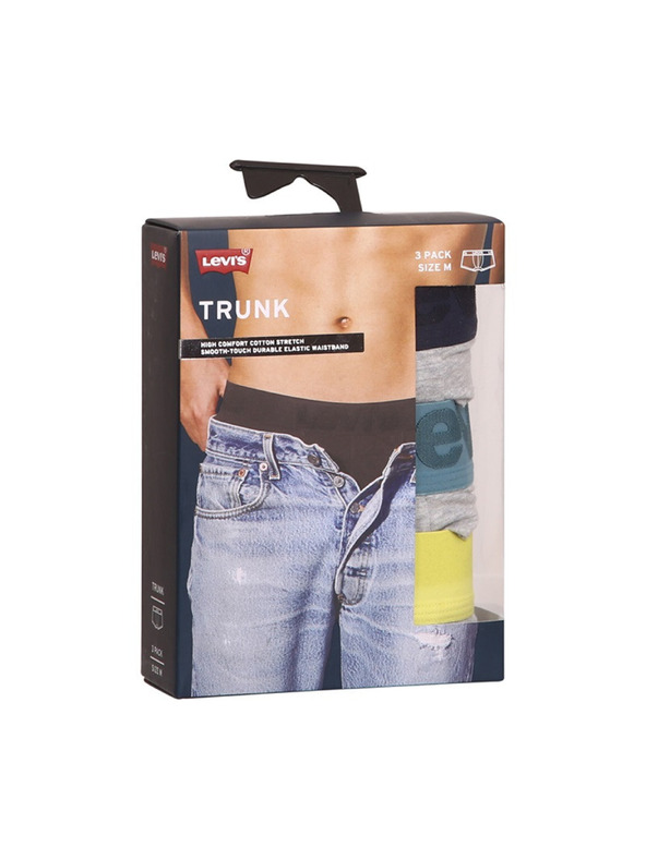 Levi's® Sada tří - pánské boxerky Levis šedé