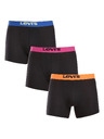 Levi's® Sada tří - pánské boxerky Levis černé
