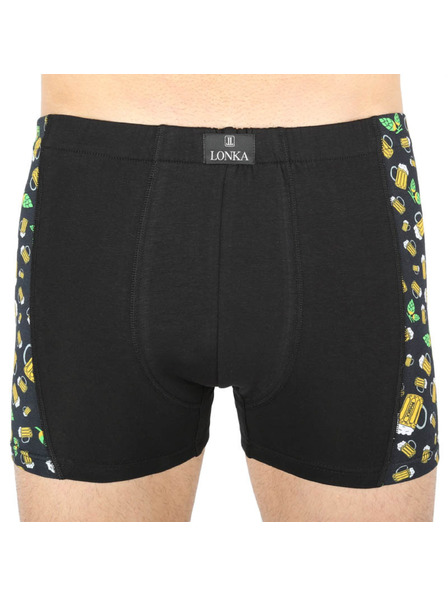 Lonka Pánské boxerky Lonka černé (Kamil pivo malé)