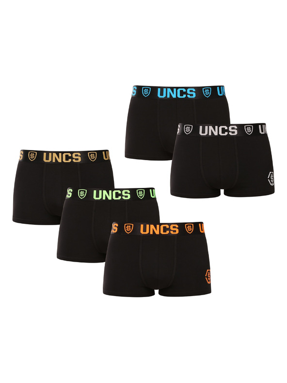 UNCS Sada pěti - pánské boxerky UNCS černé