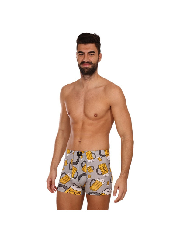 VoXX Pánské boxerky VoXX vícebarevné (Kevin-beer/big light grey)