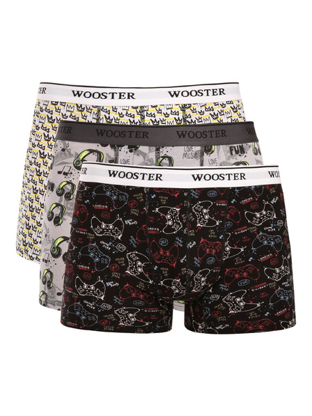Wooster Sada tří - pánské boxerky Wooster vícebarevné