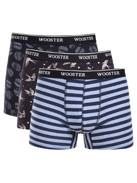 Wooster Sada tří - pánské boxerky Wooster vícebarevné