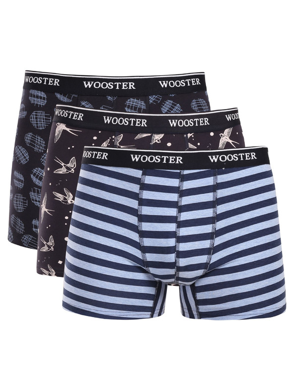 Wooster Sada tří - pánské boxerky Wooster vícebarevné