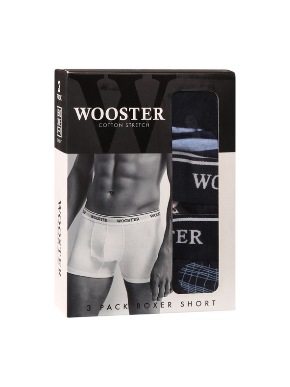 Wooster Sada tří - pánské boxerky Wooster vícebarevné