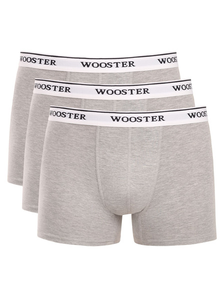 Wooster Sada tří - pánské boxerky Wooster šedé