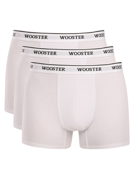 Wooster Sada tří - pánské boxerky Wooster bílé