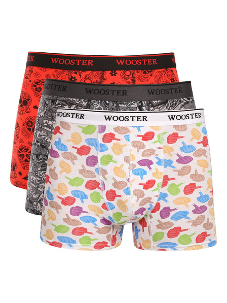 Wooster Sada tří - pánské boxerky Wooster vícebarevné