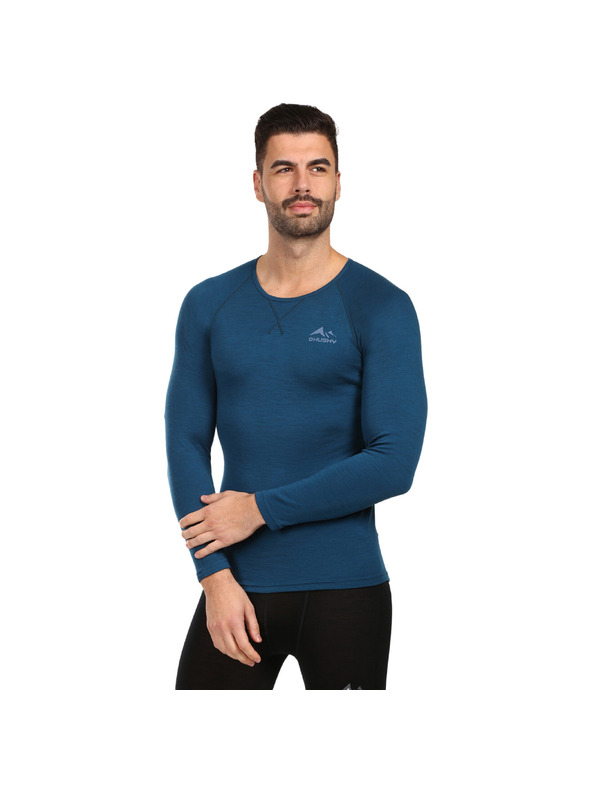 HUSKY Pánské termo tričko HUSKY MERTEE merino modré