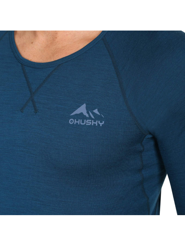 HUSKY Pánské termo tričko HUSKY MERTEE merino modré