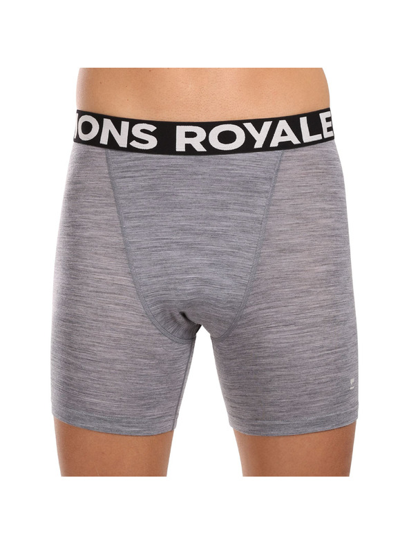 Mons Royale Pánské boxerky Mons Royale merino šedé