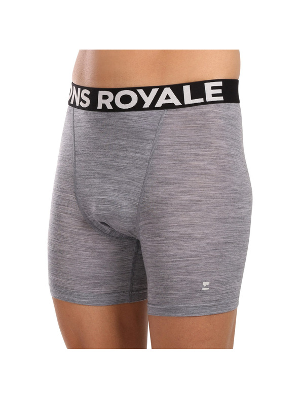 Mons Royale Pánské boxerky Mons Royale merino šedé