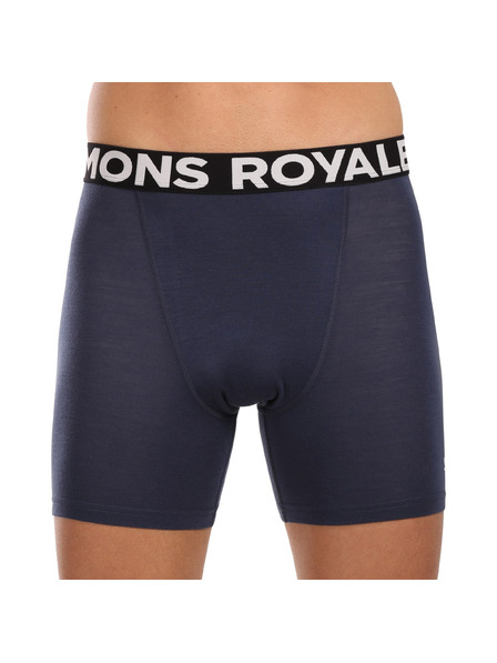 Mons Royale Pánské boxerky Mons Royale merino modré