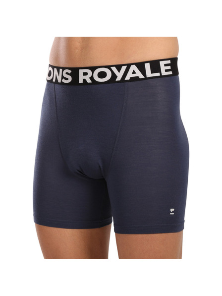 Mons Royale Pánské boxerky Mons Royale merino modré