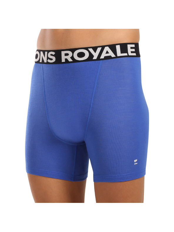Mons Royale Pánské boxerky Mons Royale merino modré