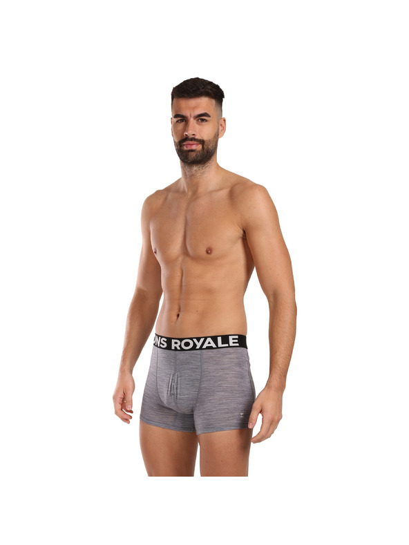 Mons Royale Pánské boxerky Mons Royale šedé