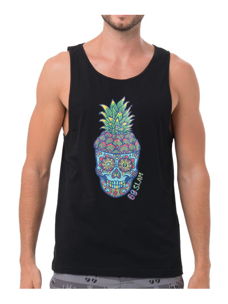 69slam Pánské tílko 69SLAM PINE SKULL BLACK