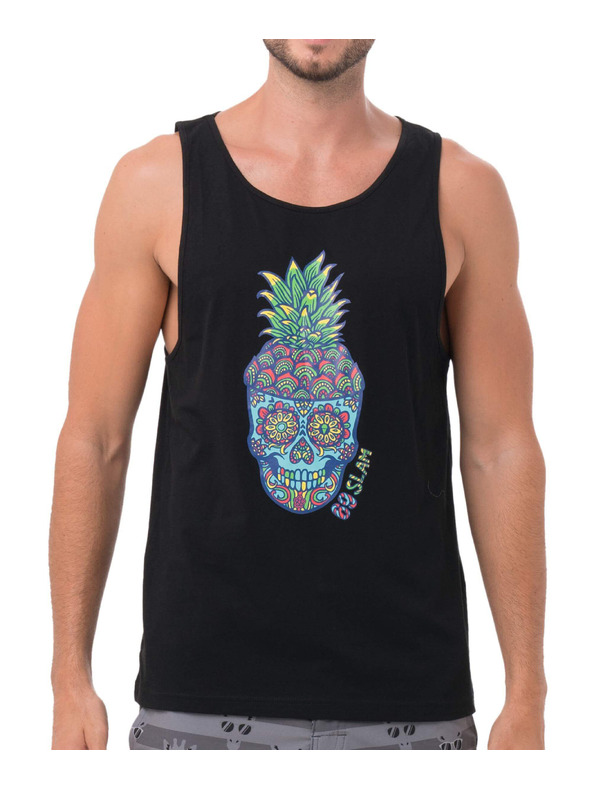 69slam Pánské tílko 69SLAM PINE SKULL BLACK