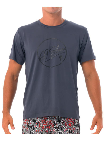 69slam Pánské tričko 69SLAM BUBBLE GREY UPF +30