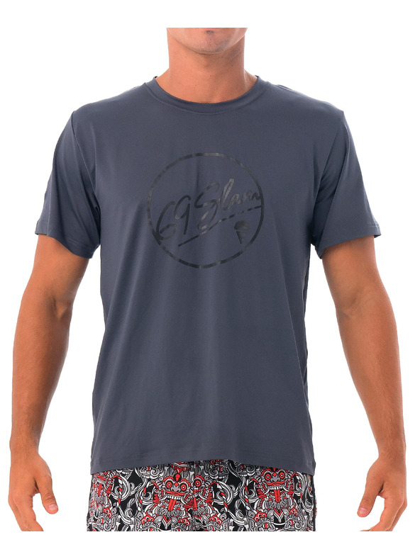 69slam Pánské tričko 69SLAM BUBBLE GREY UPF +30