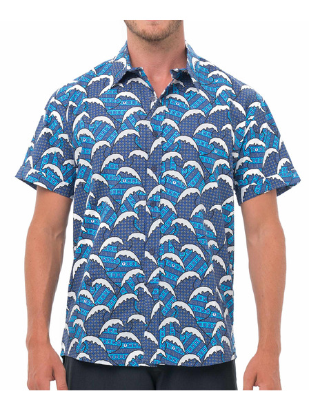 69slam Pánská košile 69SLAM BATIK WAVE
