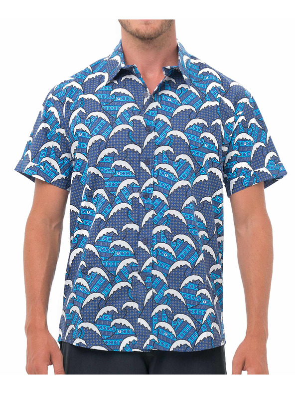 69slam Pánská košile 69SLAM BATIK WAVE