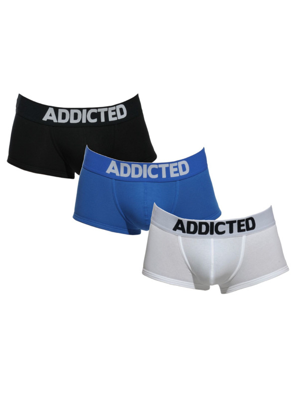 ADDICTED Sada tří - pánské boxerky Addicted vícebarevné