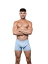 Andrew Christian Pánské boxerky Andrew Christian modré MESH GYM