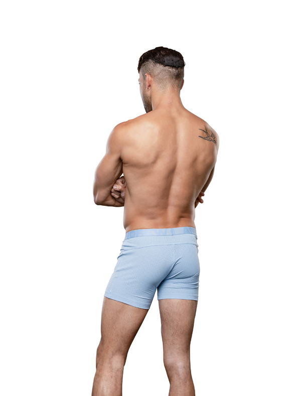Andrew Christian Pánské boxerky Andrew Christian modré MESH GYM
