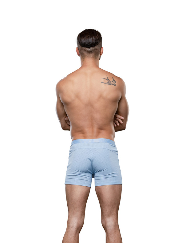Andrew Christian Pánské boxerky Andrew Christian modré MESH GYM