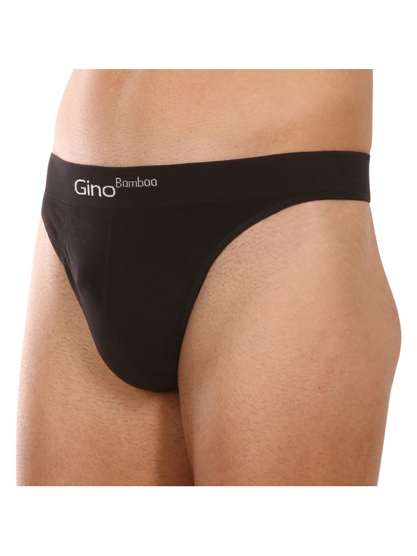 gino Pánská tanga Gino černé
