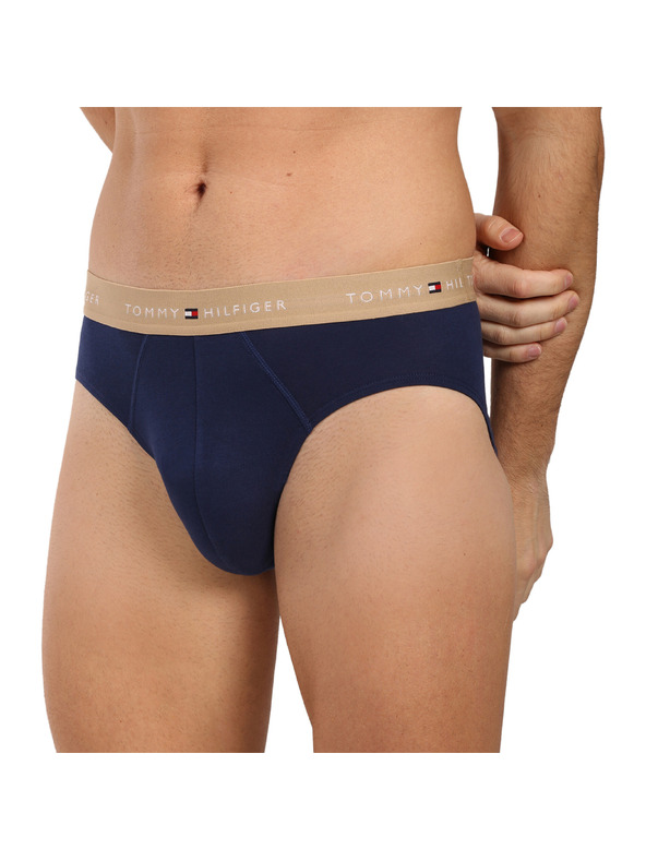 Tommy Hilfiger Sada tří - pánské slipy Tommy Hilfiger tmavě modré