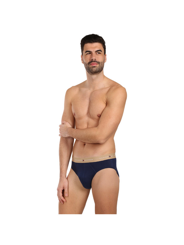 Tommy Hilfiger Sada tří - pánské slipy Tommy Hilfiger tmavě modré