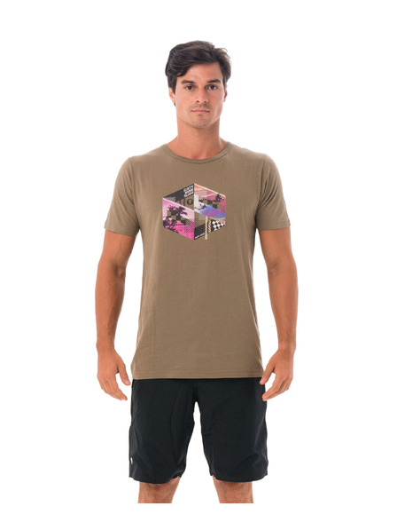 69slam Pánské tričko 69SLAM LIFESTYLE KHAKI DNA