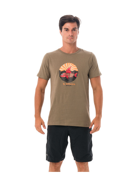 69slam Pánské tričko 69SLAM SHARK CRUISE KHAKI