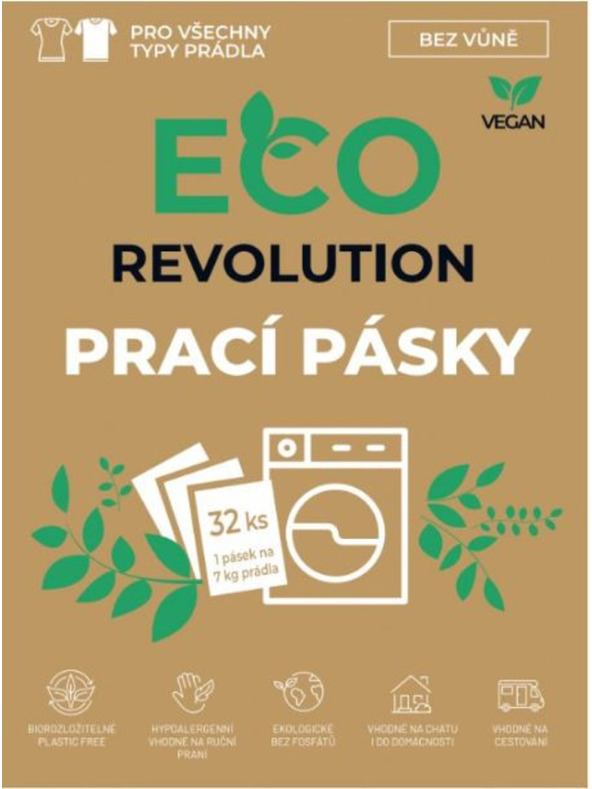 EcoRevolution Prací pásky EcoRevolution bez vůně 32ks