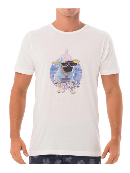 69slam Pánské tričko 69SLAM PUGNICORN WHITE