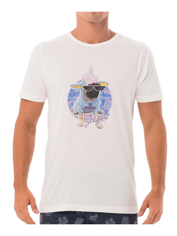 69slam Pánské tričko 69SLAM PUGNICORN WHITE