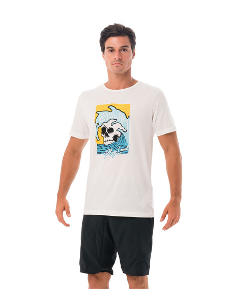 69slam Pánské tričko 69SLAM SKULL ISLE WHITE