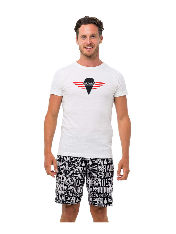 69slam Pánské tričko 69SLAM GI NINE WHITE