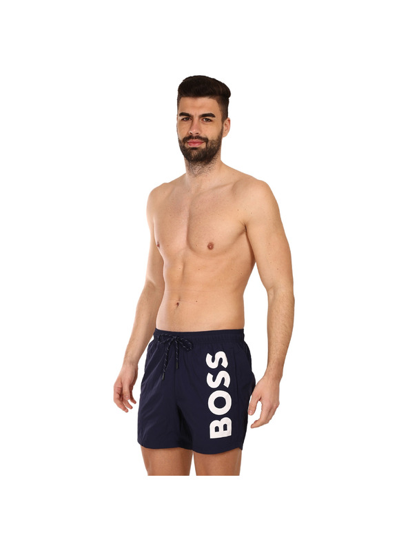 BOSS Tmavě modré pánské plavky HUGO BOSS Octopus