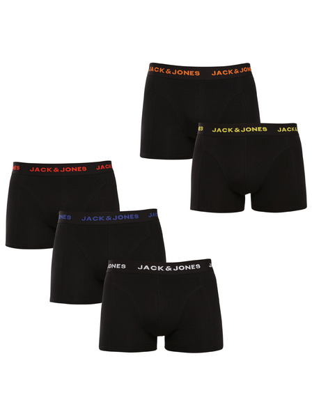 Jack & Jones Black Boxerky 5 ks