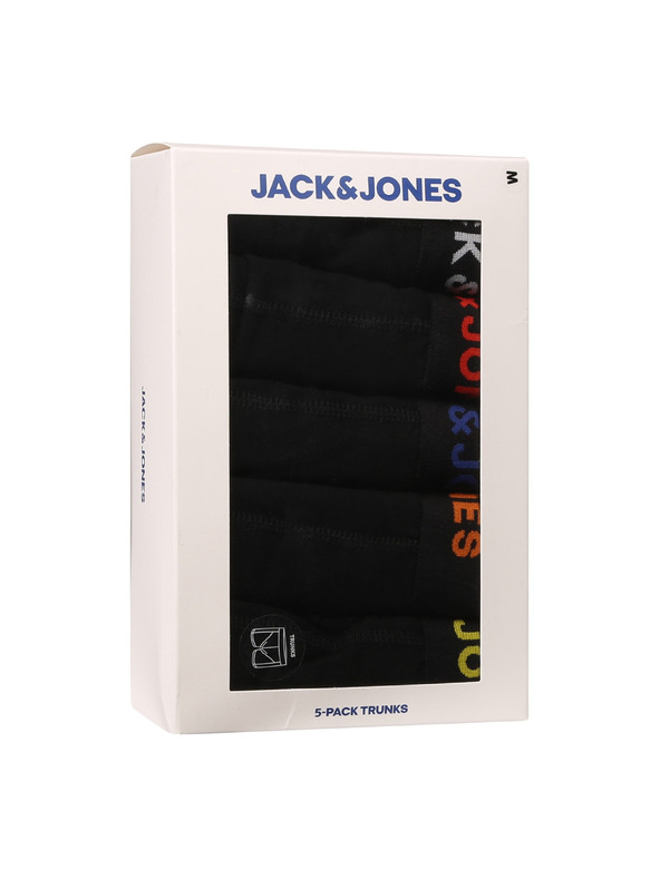 Jack & Jones Black Boxerky 5 ks